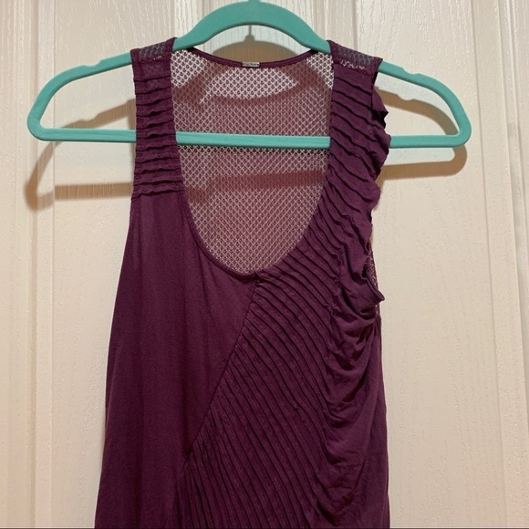 FP Tunic Dress Small Like New Burgundy Asymetrical - Picture 4 of 9
